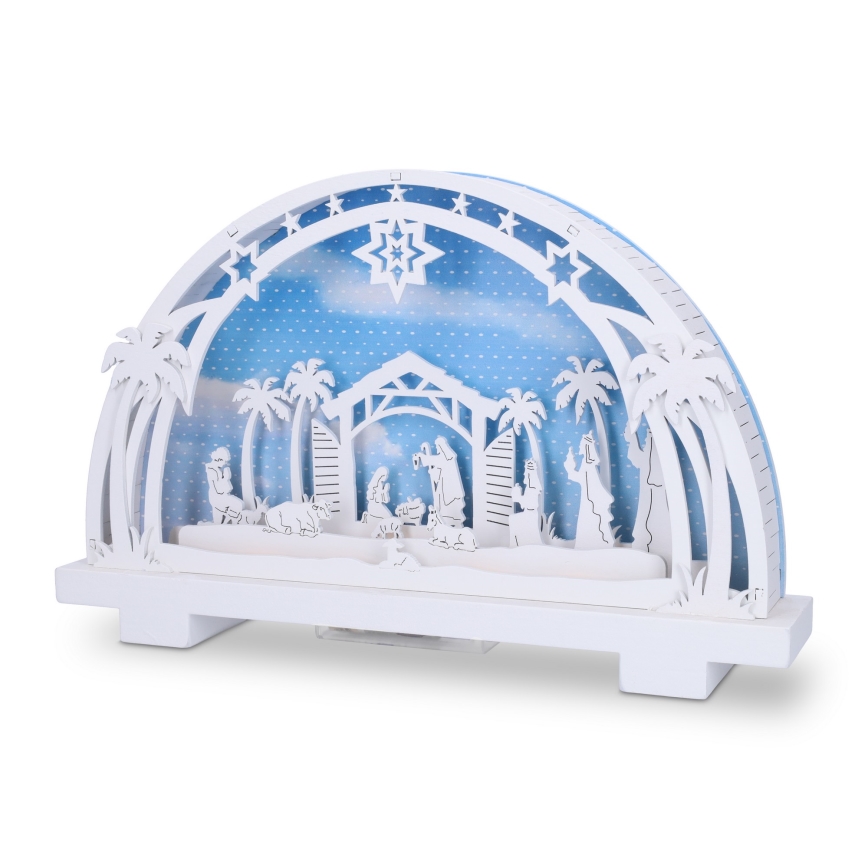 Brilagi - Decorazione natalizia LED LED/2xAA presepe