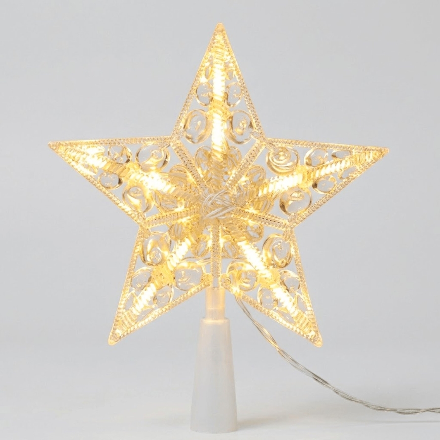 BRILAGI - LED decorazione natalizia LED/3xAA 21 cm stella bianca calda
