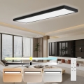 Brilagi - Dimmable Lampada da Bagno da Soffitto FRAME SMART LED/50W/230V 30x120 cm 3000-6000K IP44 Nero + Telecomando