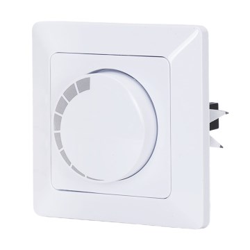 BRILAGI - Dimmer rotativo con cornice 110W/230V bianco