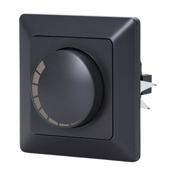 BRILAGI - Dimmer rotativo con cornice 110W/230V nero