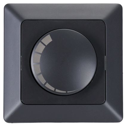 BRILAGI - Dimmer rotativo con cornice 110W/230V nero