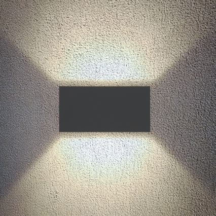 Brilagi - DOUBLE CUBE Lampada da parete a LED per esterni LED/12W/230V antracite IP65