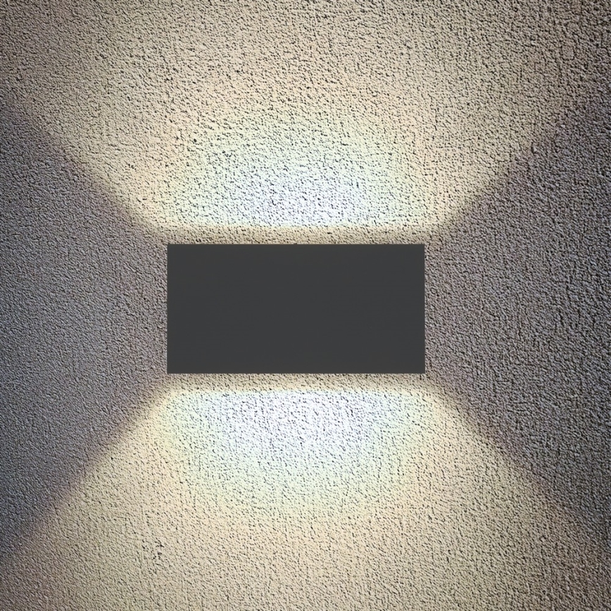 Brilagi - DOUBLE CUBE Lampada da parete a LED per esterni LED/12W/230V antracite IP65