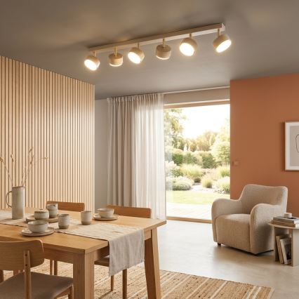 Brilagi - Faretto LED RGB+CCT dimmerabile MONO 6xGX53/14W/230V 2700-6500K Wi-Fi Tuya beige/oro