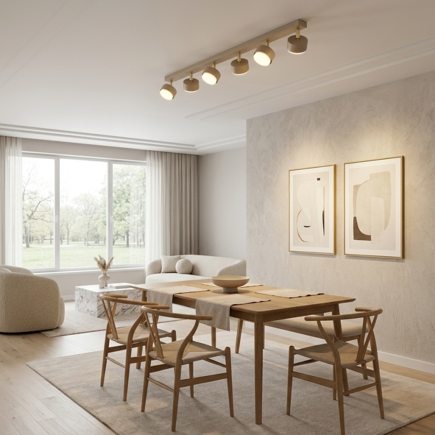 Brilagi - Faretto LED RGB+CCT dimmerabile MONO 6xGX53/14W/230V 2700-6500K Wi-Fi Tuya beige/oro