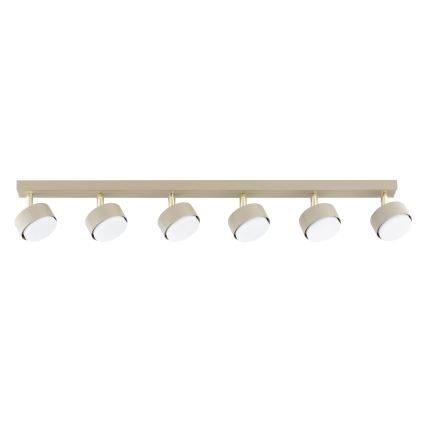Brilagi - Faretto LED RGB+CCT dimmerabile MONO 6xGX53/14W/230V 2700-6500K Wi-Fi Tuya beige/oro