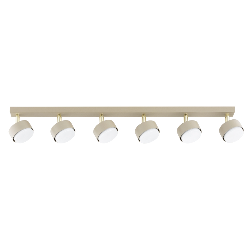 Brilagi - Faretto LED RGB+CCT dimmerabile MONO 6xGX53/14W/230V 2700-6500K Wi-Fi Tuya beige/oro