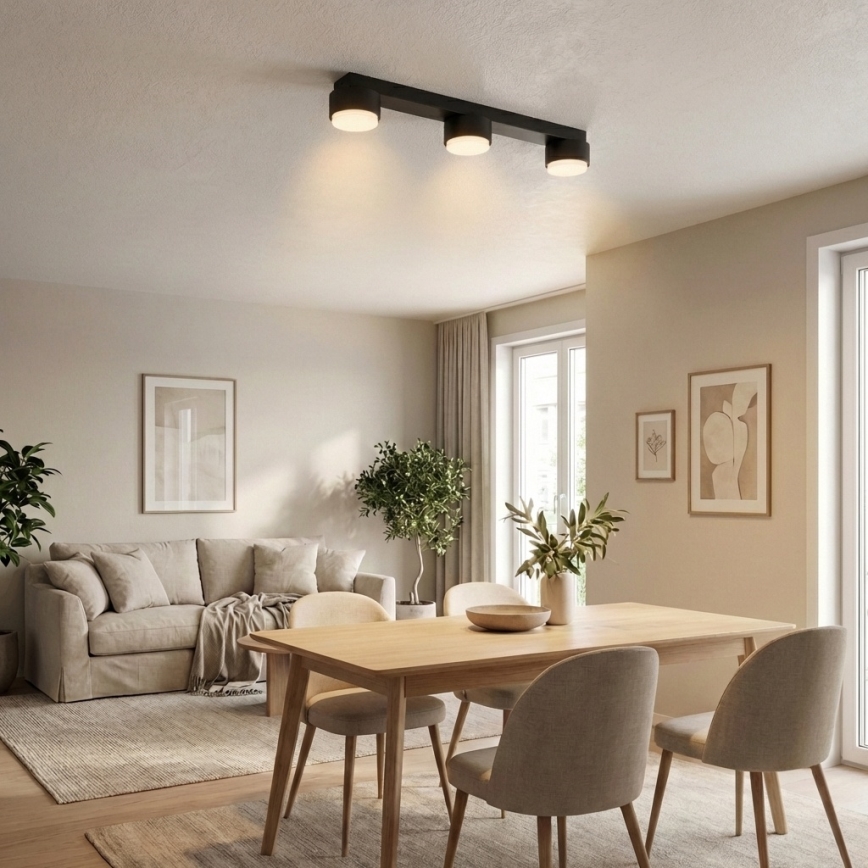 Brilagi - Faretto 3xGX53/12W/230V nero