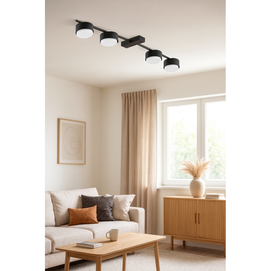 Brilagi - Faretto 4xGX53/12W/230V nero