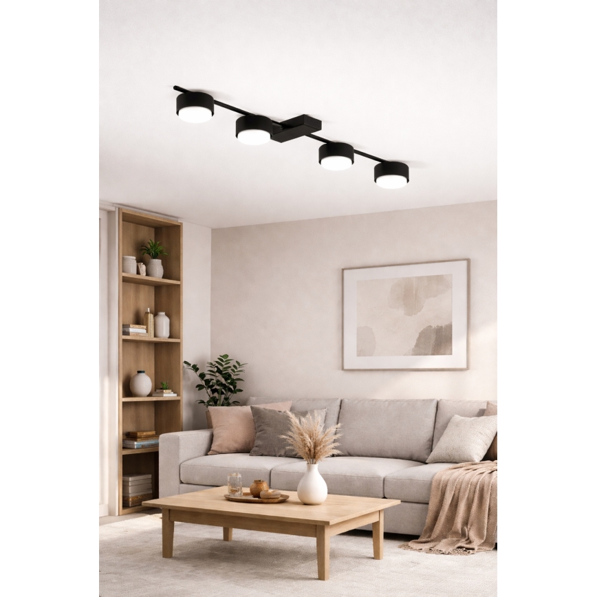 Brilagi - Faretto 4xGX53/12W/230V nero