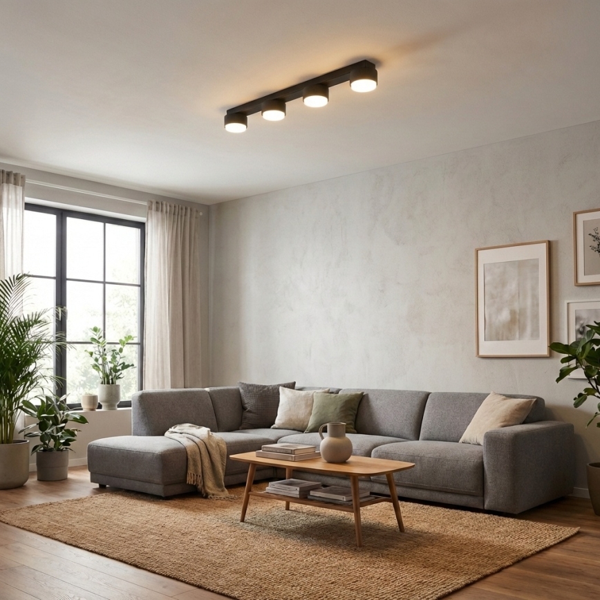 Brilagi - Faretto a 4 luci 4xGX53/12W/230V nero