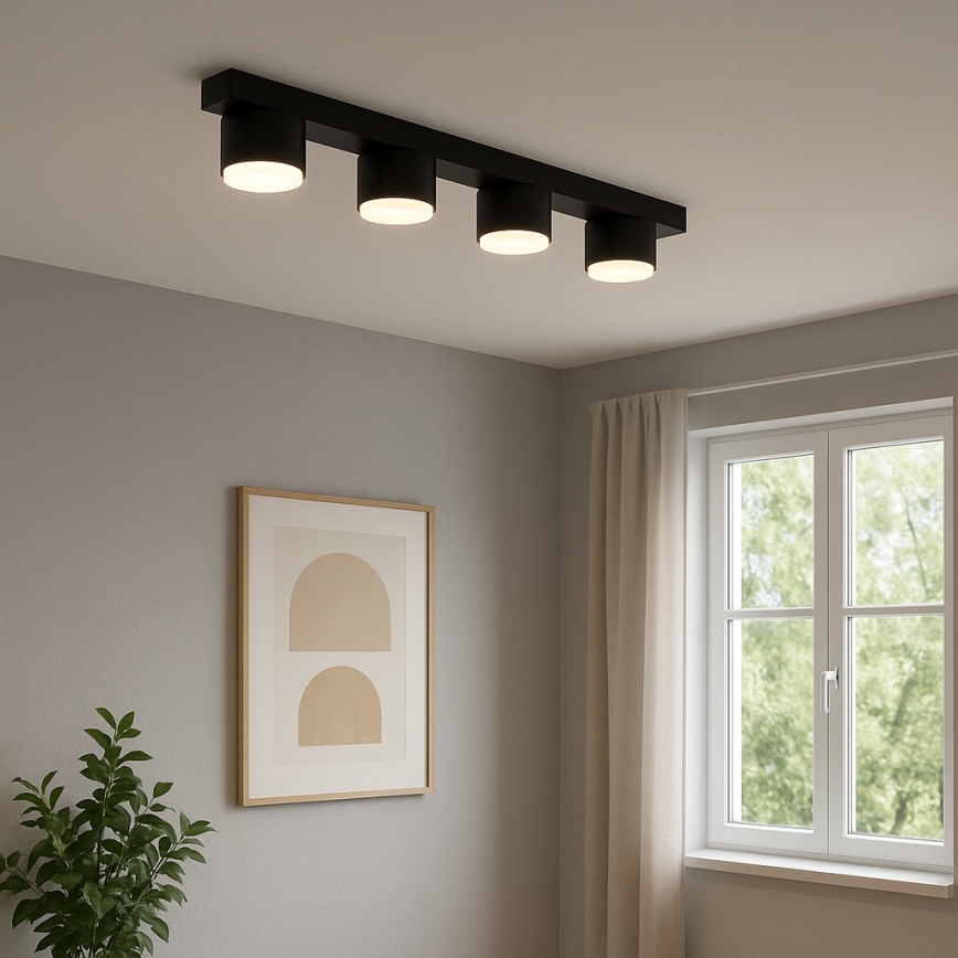 Brilagi - Faretto a 4 luci 4xGX53/12W/230V nero