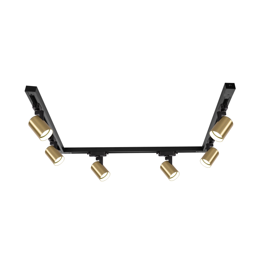 Brilagi - Faretto a binario HUSKY 6xGU10/10W/230V nero/oro