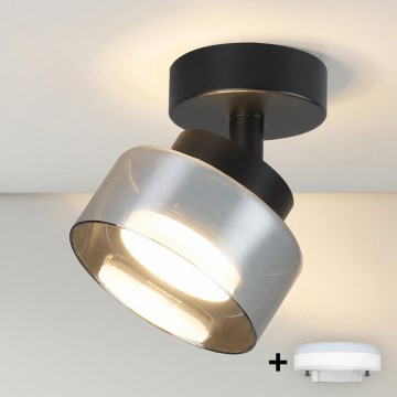 Brilagi - Faretto AURA LUX 1xGX53/30W/230V Ø 13 cm nero/fumé