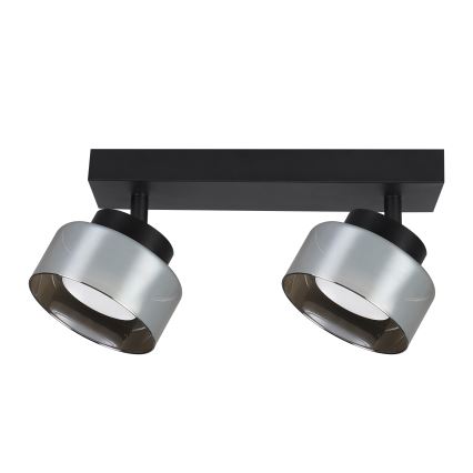 Brilagi - Faretto AURA LUX 2xGX53/30W/230V nero/fumé