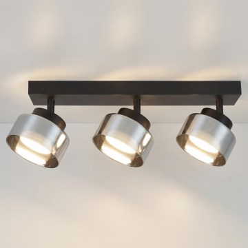 Brilagi - Faretto AURA LUX 3xGX53/30W/230V nero/fumo