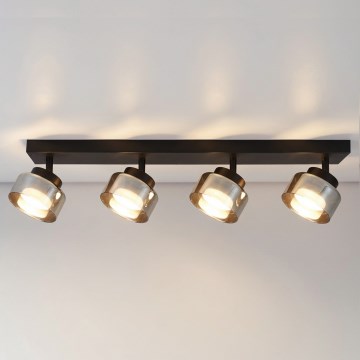 Brilagi - Faretto AURA LUX 4xGX53/30W/230V nero/fumé