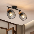 BRILAGI - Faretto BASKLITE 2xE27/15W/230V legno/nero