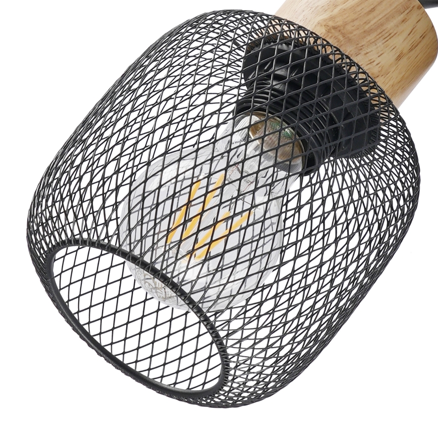 Brilagi - Faretto BASKLITE 2xE27/15W/230V legno/nero