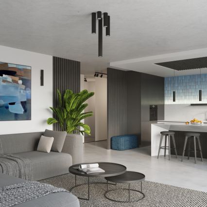 Brilagi - Faretto CRESTO 1x GU10/10W/230V, 30 cm, nero