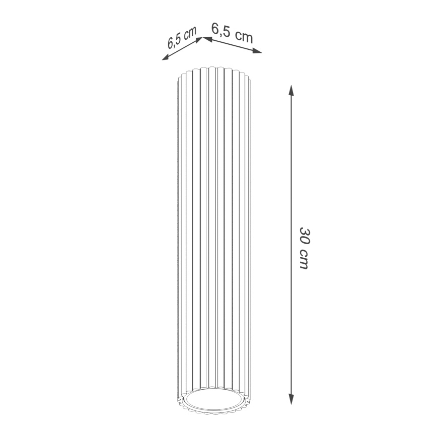 Brilagi - Faretto CRESTO 1x GU10/10W/230V, 30 cm, nero
