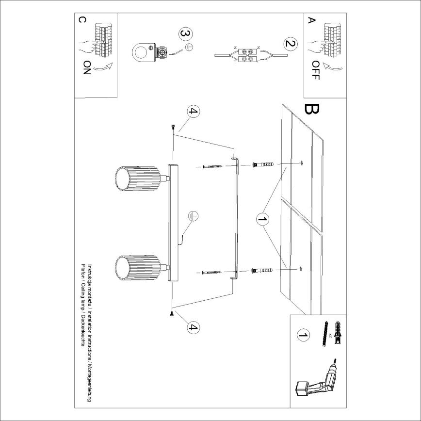 Brilagi - Faretto CRESTO 2x GU10/10W/230V turchese
