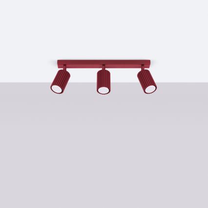 Brilagi - Faretto CRESTO 3xGU10/10W/230V bordeaux