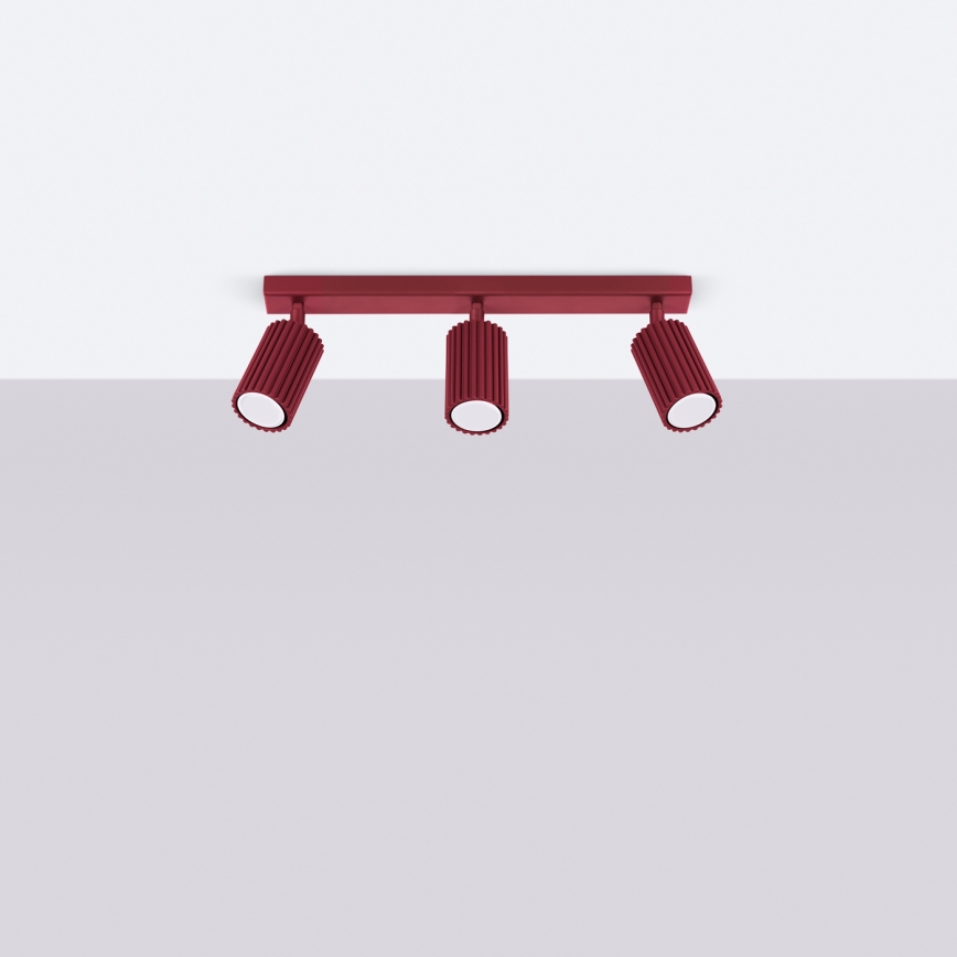 Brilagi - Faretto CRESTO 3xGU10/10W/230V bordeaux