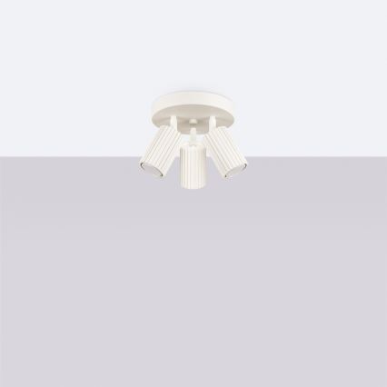 Brilagi - Faretto CRESTO 3xGU10/10W/230V crema