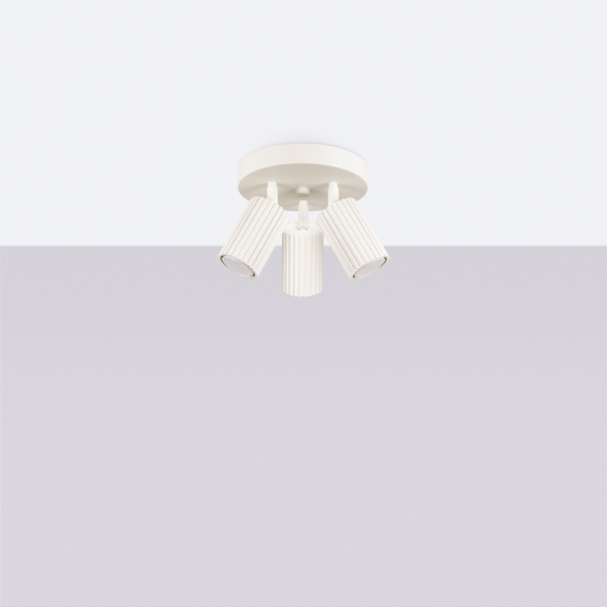 Brilagi - Faretto CRESTO 3xGU10/10W/230V crema