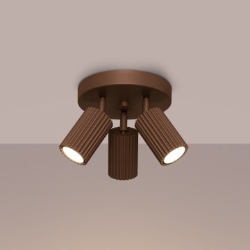 Brilagi - Faretto CRESTO 3xGU10/10W/230V marrone