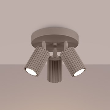 Brilagi - Faretto CRESTO 3xGU10/10W/230V taupe