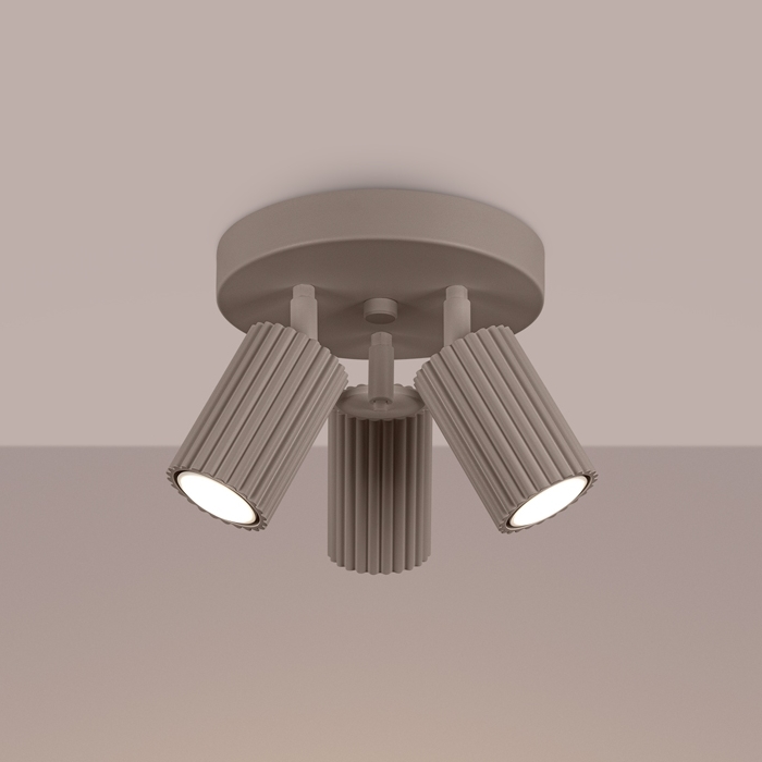 Brilagi - Faretto CRESTO 3xGU10/10W/230V taupe