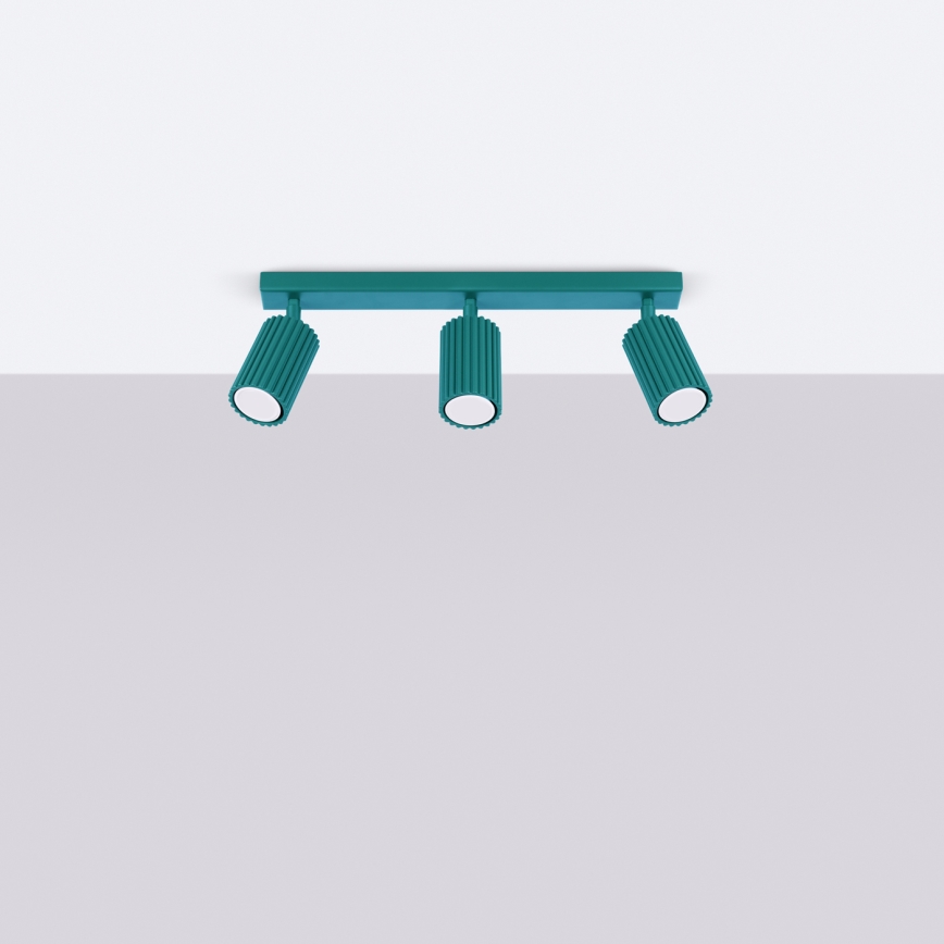 Brilagi - Faretto CRESTO 3xGU10/10W/230V turchese