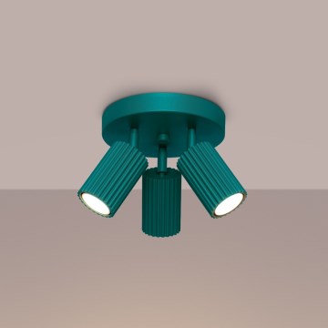 Brilagi - Faretto CRESTO 3xGU10/10W/230V turchese