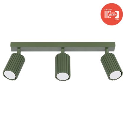 Brilagi - Faretto CRESTO 3xGU10/10W/230V verde