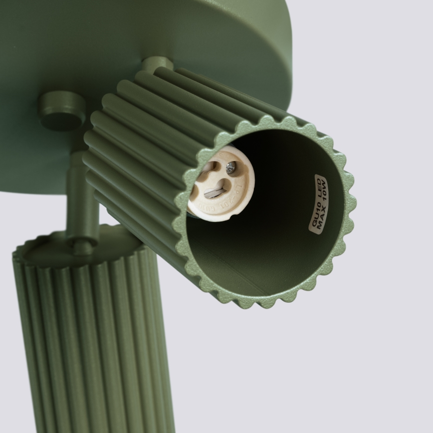 Brilagi - Faretto CRESTO 3xGU10/10W/230V verde