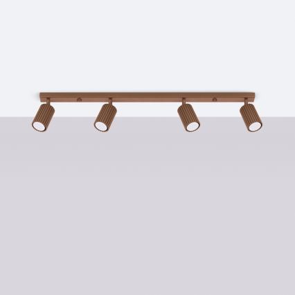 Brilagi - Faretto CRESTO 4xGU10/10W/230V marrone