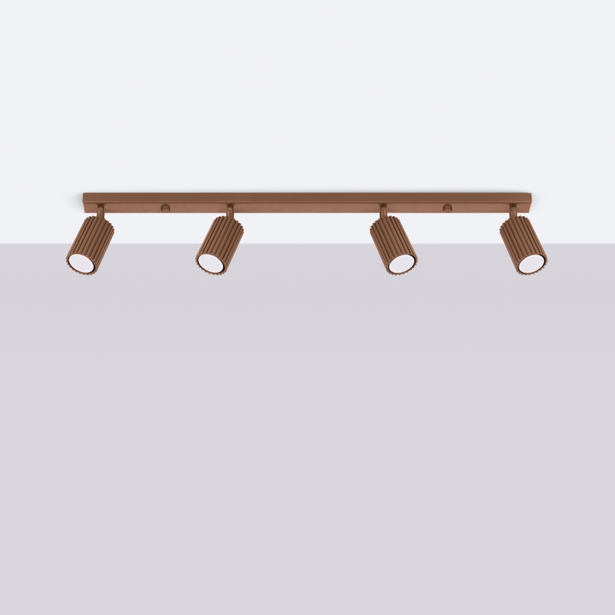 Brilagi - Faretto CRESTO 4xGU10/10W/230V marrone