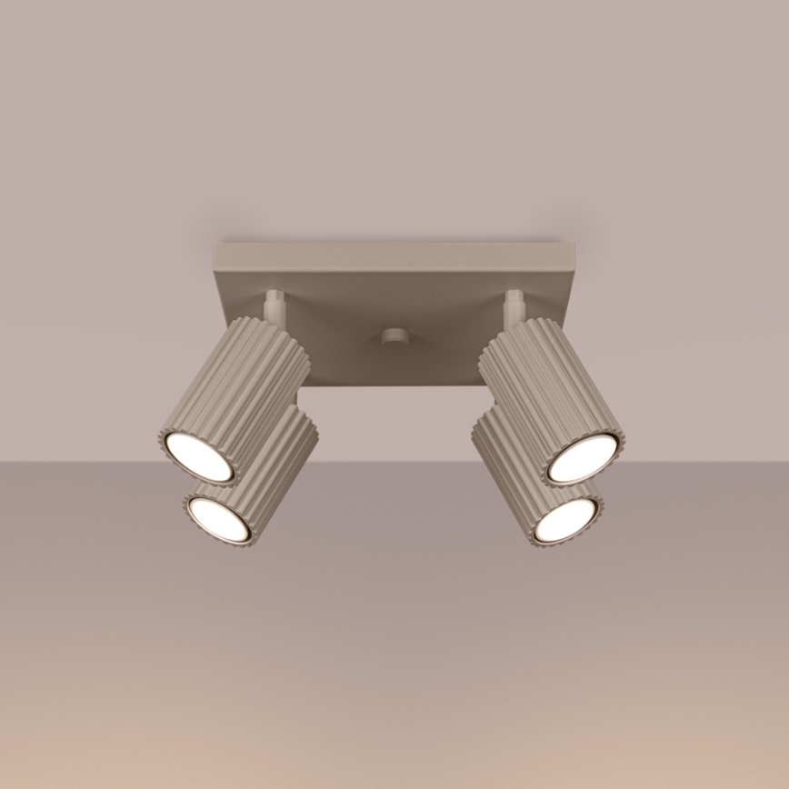 Brilagi - Faretto CRESTO 4xGU10/10W/230V taupe