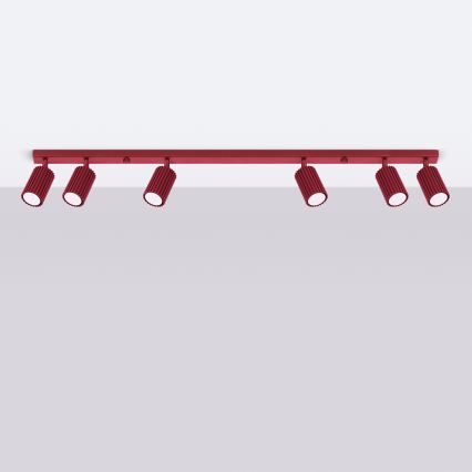 Brilagi - Faretto CRESTO 6xGU10/10W/230V bordeaux