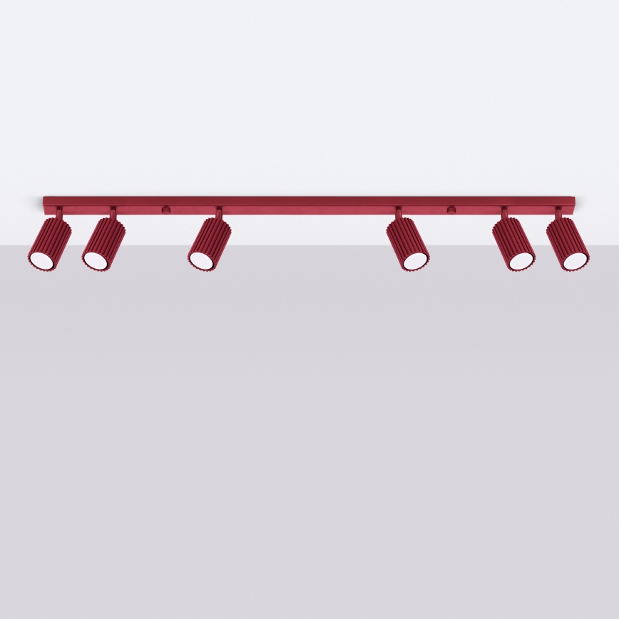 Brilagi - Faretto CRESTO 6xGU10/10W/230V bordeaux