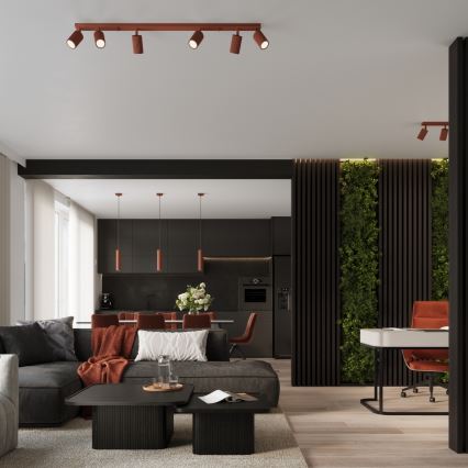 Brilagi - Faretto CRESTO 6xGU10/10W/230V rosso