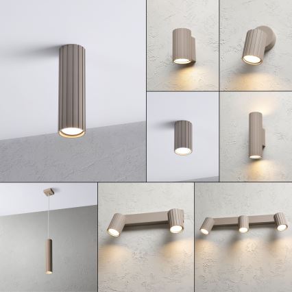 Brilagi - Faretto CRISPINA 1xGU10/10W/230V 20 cm beige