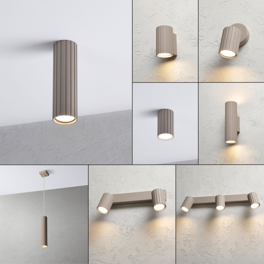 Brilagi - Faretto CRISPINA 1xGU10/10W/230V 20 cm beige