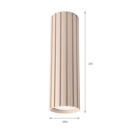 Brilagi - Faretto CRISPINA 1xGU10/10W/230V 20 cm beige