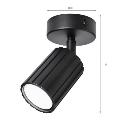 Brilagi - Faretto CRISPINA 1xGU10/10W/230V nero