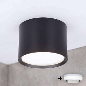 BRILAGI - Faretto da bagno a LED SMOOTH 1xGX53/15W/230V 60x82 mm nero IP54