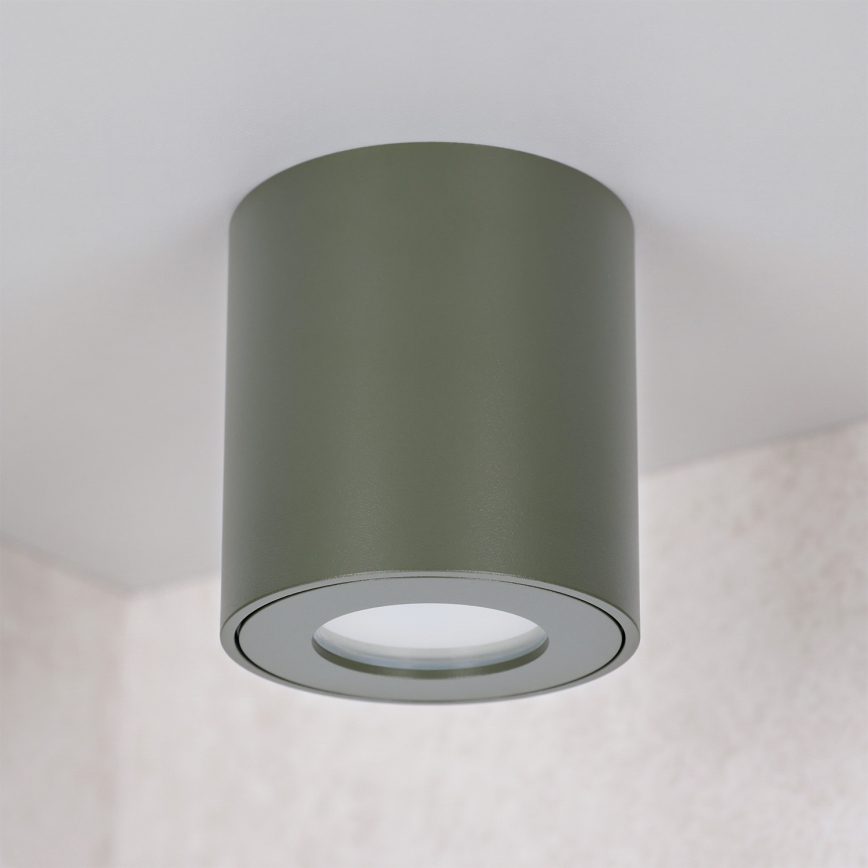 BRILAGI - Faretto da bagno MIA 1xGU10/30W/230V 60x82 mm 84x80 mm verde scuro IP54